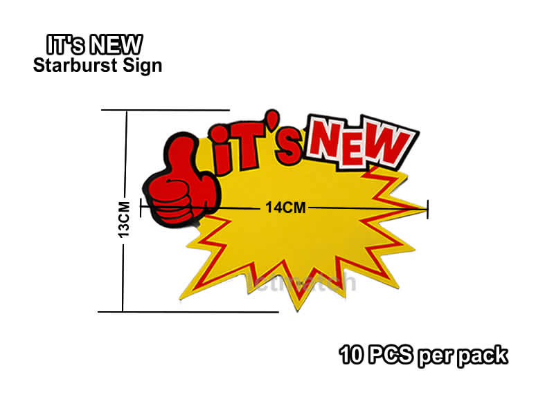 MIX Starburst Sign 60 pcs