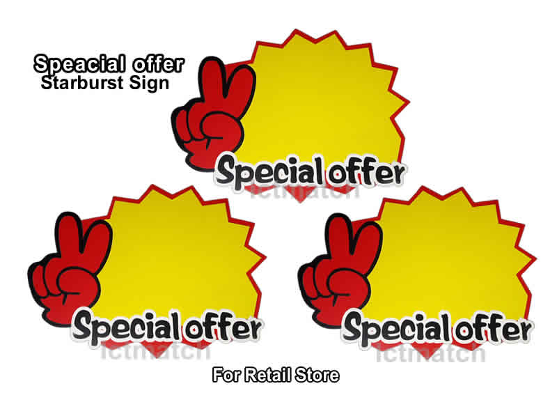 MIX Starburst Sign 60 pcs