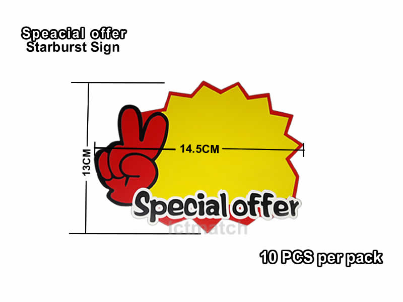 MIX Starburst Sign 60 pcs